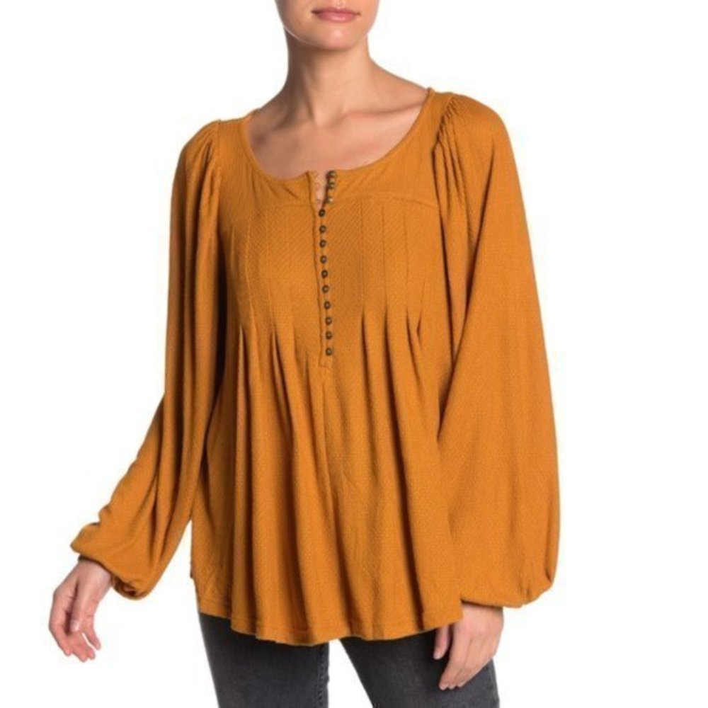 Free People Devin Textured Knit Top. M - Picture 3 of 16